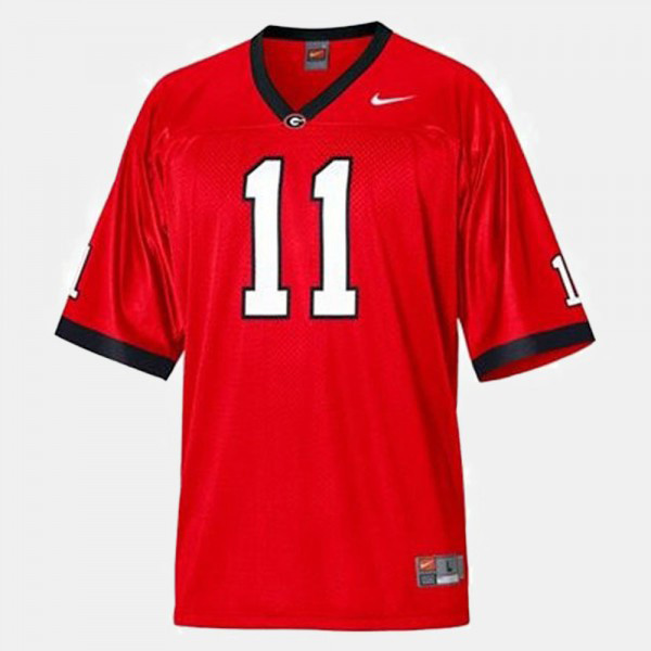 Men's #11 Aaron Murray Georgia Bulldogs College Football For Jersey - Red